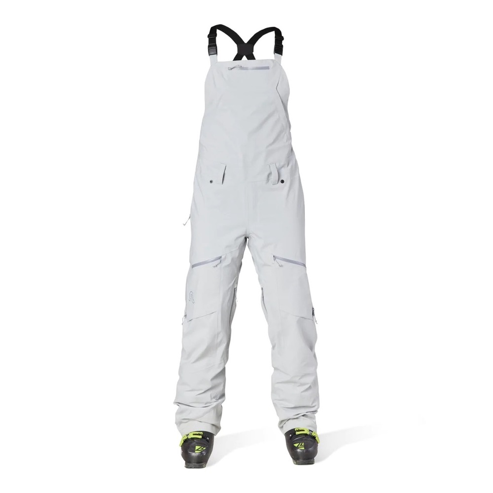 Flylow Foxy snow bibs, NWT, Medium, Dove color
